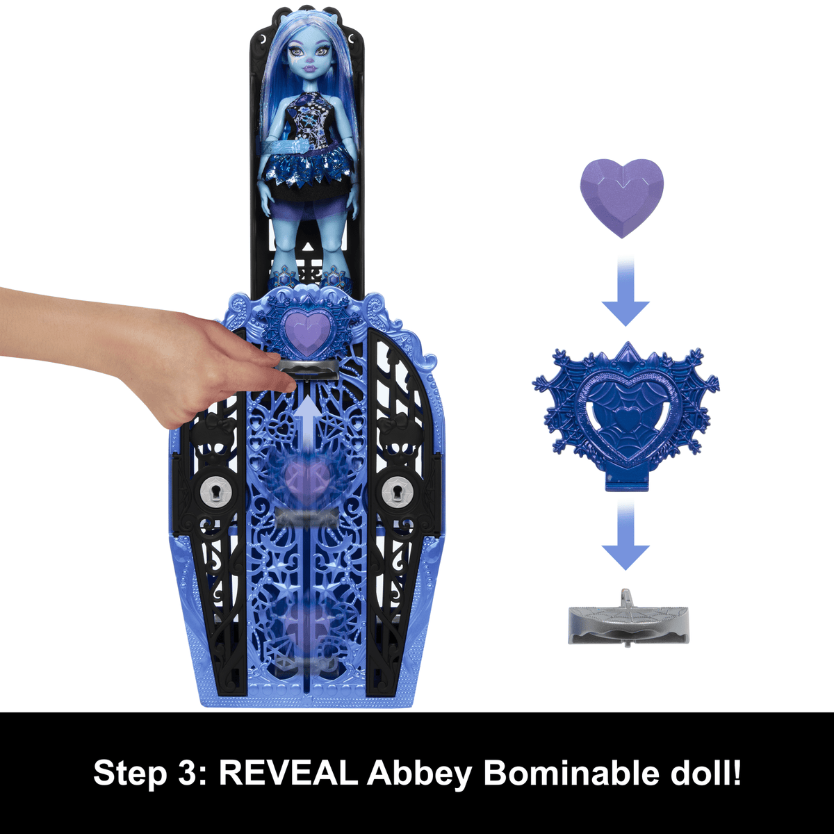 Monster High Skulltimate Secrets Monster Mysteries Playset, Abbey Bominable Doll With 19+ Surprises